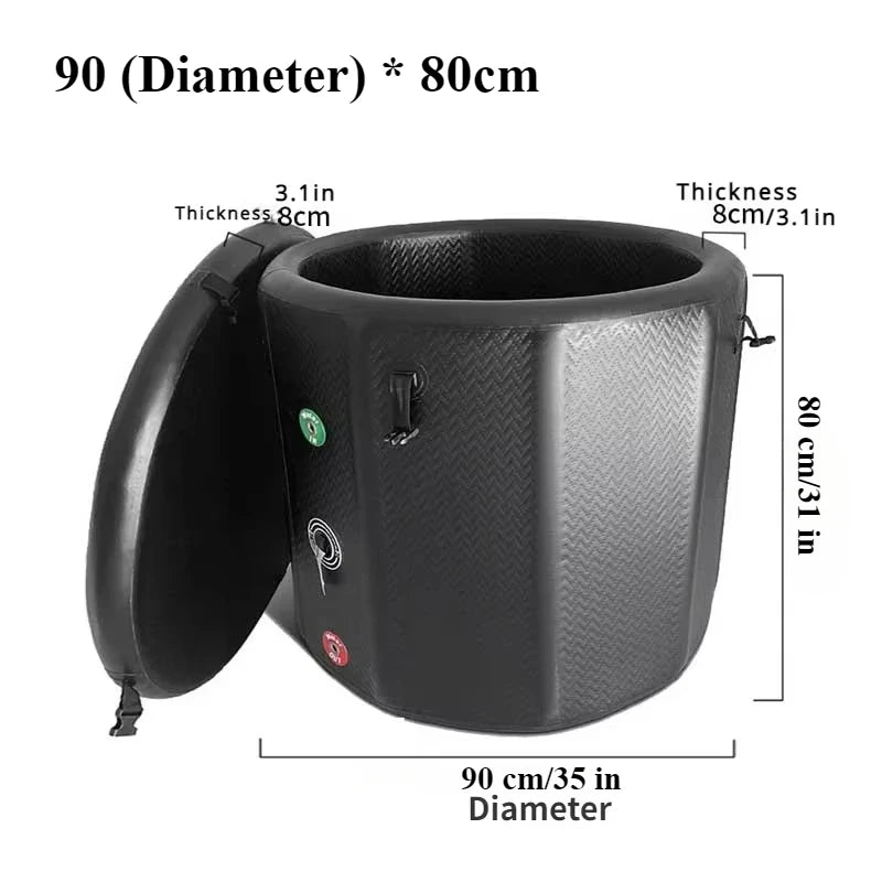 132 Gal Portable Inflatable Ice Bathtub 150*80*75cm for Athletes Ice Baths Outdoor Cold Water Therapy Recovery Pod ,Include Pump