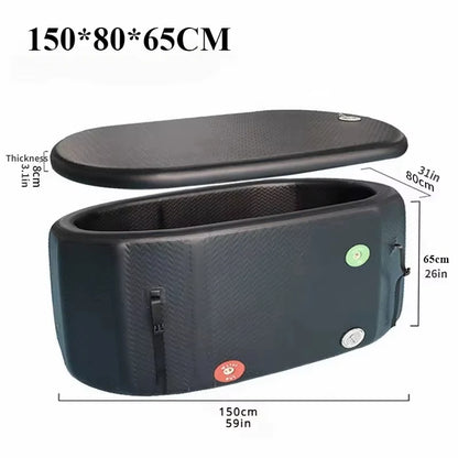 132 Gal Portable Inflatable Ice Bathtub 150*80*75cm for Athletes Ice Baths Outdoor Cold Water Therapy Recovery Pod ,Include Pump